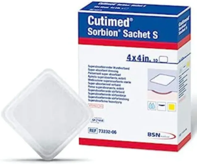 CUTIMED Sorbion Sachet S 7,5 x 7,5 cm Bte 10 Pansements Adhésifs