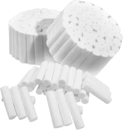 100 Pcs Compresses pour Saignements Nez, coalgan meche nez, Rouleaux Coton Hautement Absorbants, Gaze Douce, Bouchons D'arrêt Saignement Nez les Bébés Moins