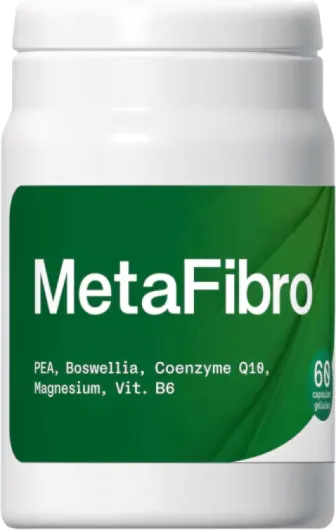 CBXMedical MetaFibro - Complément alimentaire naturel énergie & bien-être - Réduit la fatigue, soutien système nerveux, anti-oxydant CoQ10, PEA, Boswellia, magnésium bisglycinate, 60 gélules, végan