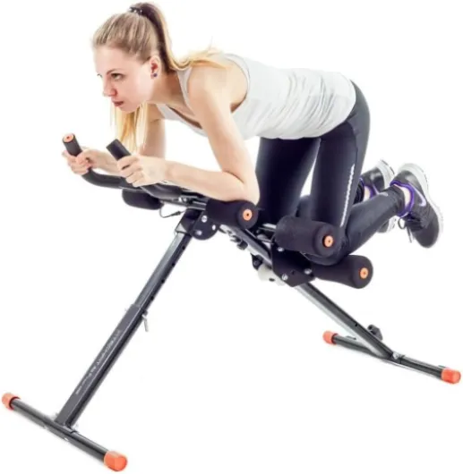 Abdos Musculation Bench, All Crunch, Multifonction 6 en 1 Banc Abdominaux de Gym Pliant Équipement de Fitness Vertical, Banc de Musculation Pliable d'entraînement complet du corps AB1000 Noir