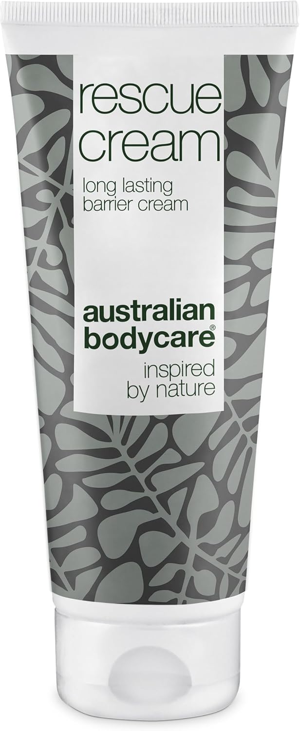Crème Réparatrice Australian Bodycare Rescue Cream (100ml) - Peau et Fessier Douloureux - Lotion Anti-rougeur - Baume Cicatrisant Plaies et Eruptions Cutanées - Traitement et Prévention des Escarres