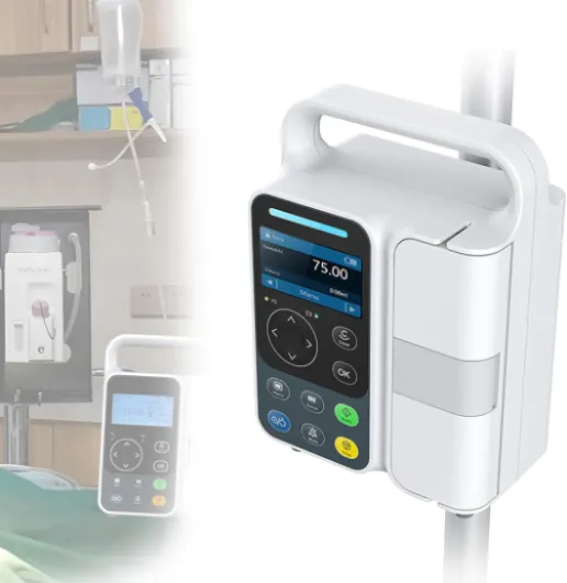 Pompe À Perfusion Automatique, Pompe De Perfusion Haute Précision avec Affichage LCD 3 Pouces, Perfusion IV À Haute Précision Et Réglable avec Alarme, Étalonnage, pour L'hôpital, La Clinique