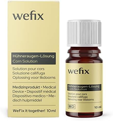 Solution pour enlever les cors 10ml - Dispositif médical dès 6 ans - - Enlever efficacement les callosités et les cors - Teinture pour cors avec pinceau