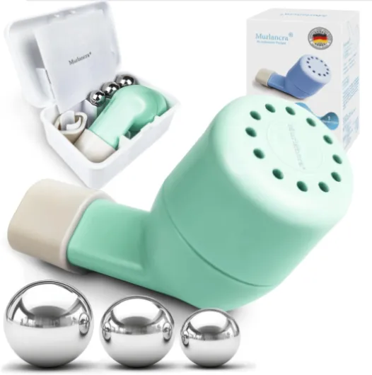 Exerciseur pulmonaire et dispositif d'élimination du mucus dispositif d'élimination des mucosités par la (vert)