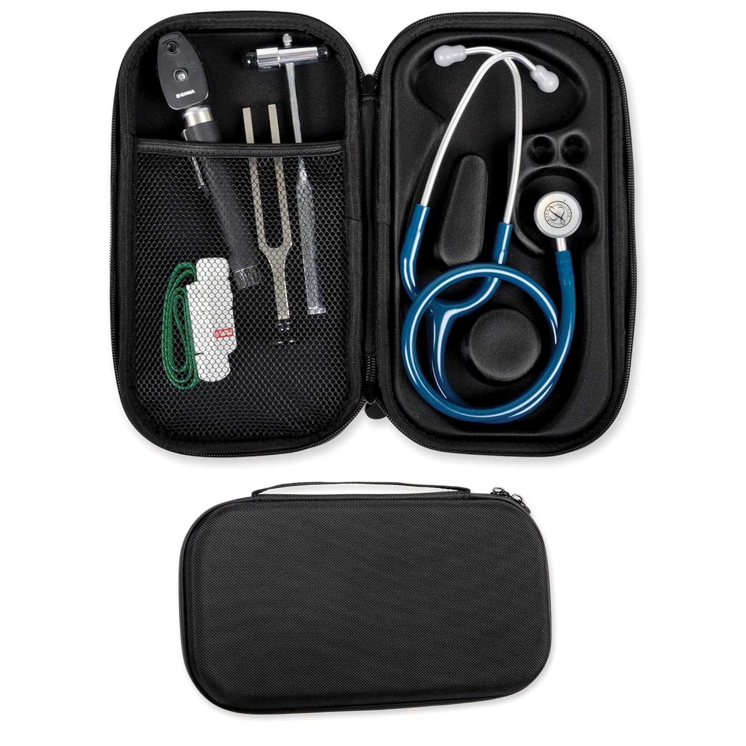 GIMA Stethoskop-Etui, starre Schutzhülle für klassisches Einzelschlauch-Stethoskop, vorgeformter Innenraum, Innentasche für Zubehörteile und Außengriff, Schwarz, Größe 28 x 16 x 5 cm COQUE DE TÉLÉPHONE NOIR