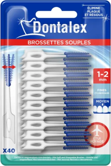 Mini-Brossettes Souples Parapharmacie blanc