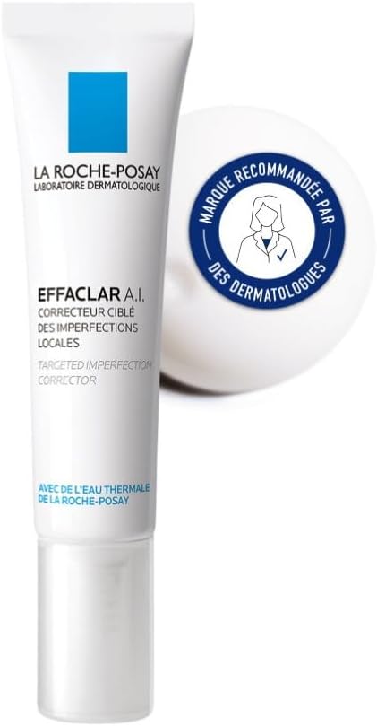 La Roche-Posay - Effaclar A.I - - Soin Visage Anti-Imperfections Ciblé - Enrichi en Niacinamide et Acide Salicylique - Réduit Les Boutons et Taches - Peau Grasse à Tendance Acnéique