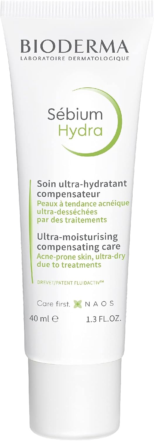 BIODERMA Sébium Hydra – Soin hydratant et nourrissant – Pour les peaux à tendance acnéique – Compense les effets secondaires des traitements contre l’acné – Tube 40 ml 40 ml (Lot de 1)