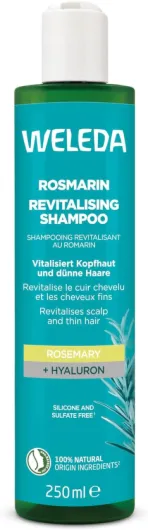 Shampooing revitalisant au Romarin - Nettoie en douceur et donne du volume aux cheveux - Nourrit le cuir chevelu - Natrue - 250 ml Green Huile de romarin