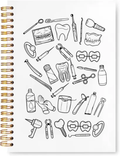VIIJJUE Carnet de notes de cadeaux dentaires, cadeaux de dentiste, cadeaux dentaires pour collègues, cadeaux d'hygiéniste dentaire, cadeaux d'assistant dentaire, cadeaux de bureau dentaire, carnet à