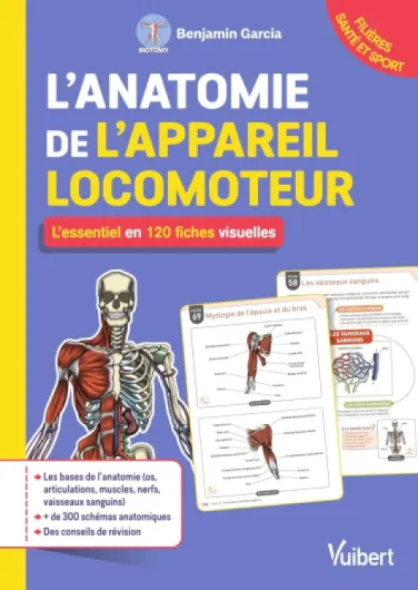L'anatomie de l'appareil locomoteur : l'essentiel en 120 fiches visuelles: Pour les étudiants en filières Santé et Sport