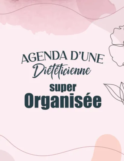 Agenda une Diététicienne organisée: planificateur mensuel et semainier pour l'école et le bureau , 12 mois , une semaine sur deux pages pour Diététicienne