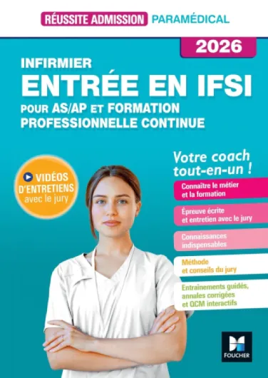 Réussite admission Entrée en IFSI - Formation professionnelle Continue + AS/AP 2026
