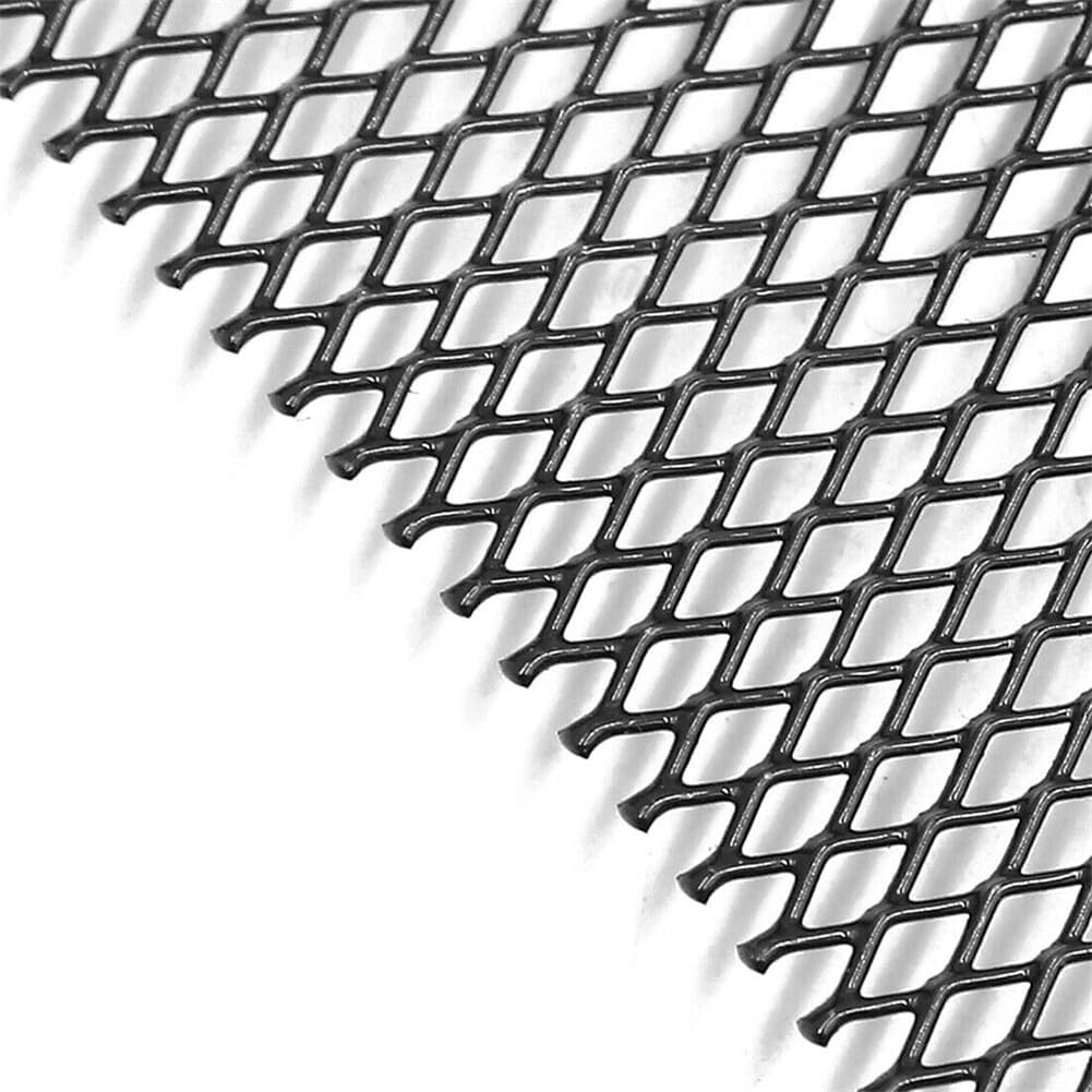 Uposao Grille De Course Universelle Rhombique en Aluminium, Grille Étirée Grille De Pare-Chocs De Garniture Maillée en Nid d'abeille Maille Centrale De Grille De Grille DIY 10×20MM 10mmx20mm