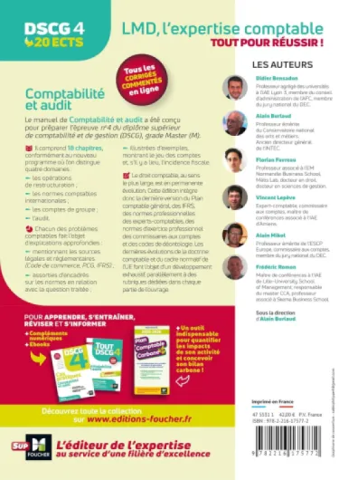 DSCG 4 - Comptabilité et audit - Manuel et applications - Millésime 2025-2026