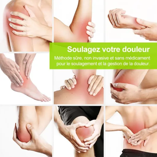 AUVON 3 EN 1 TENS EMS Electrostimulateur Musculaire de Canaux Double pour le soulagement de la douleur, la stimulation musculaire, et la massage relaxation, 24 programmes de Massage + 12 électrodes Argent