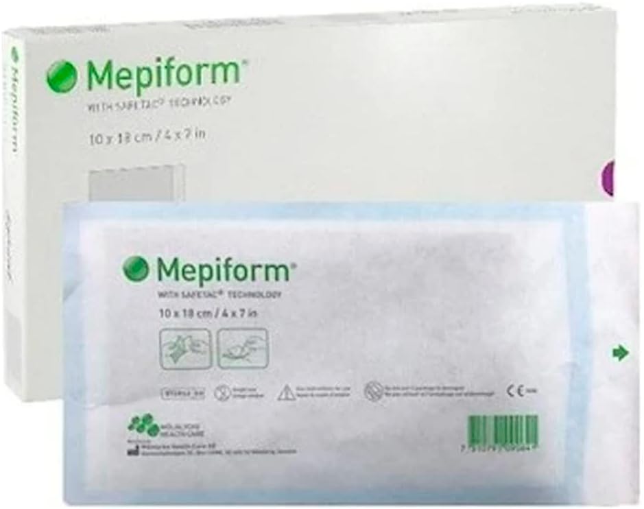 MEPIFORM Pansement Adhésive 10 x 18 cm Sterile Pack 5 10x18 cm (Lot de 5)