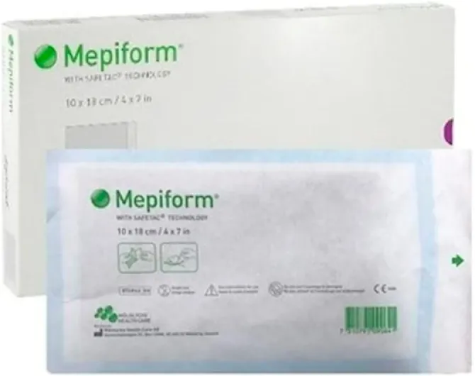 MEPIFORM Pansement Adhésive 10 x 18 cm Sterile Pack 5 10x18 cm (Lot de 5)