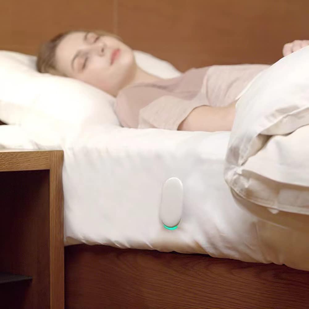 Analyseur de Sommeil Intelligent, capteur sous Le Matelas sans Contact, Surveillance du Sommeil et détection d'entrée/Sortie du lit, Moniteur de fréquence Cardiaque et Rapport/Analyse du Sommeil, po