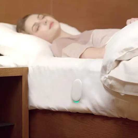 Analyseur de Sommeil Intelligent, capteur sous Le Matelas sans Contact, Surveillance du Sommeil et détection d'entrée/Sortie du lit, Moniteur de fréquence Cardiaque et Rapport/Analyse du Sommeil, po