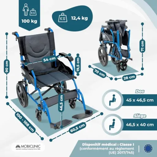 Test Mobiclinic Faraón : le fauteuil roulant de transfert qui fait le job sans trop compliquer la vie