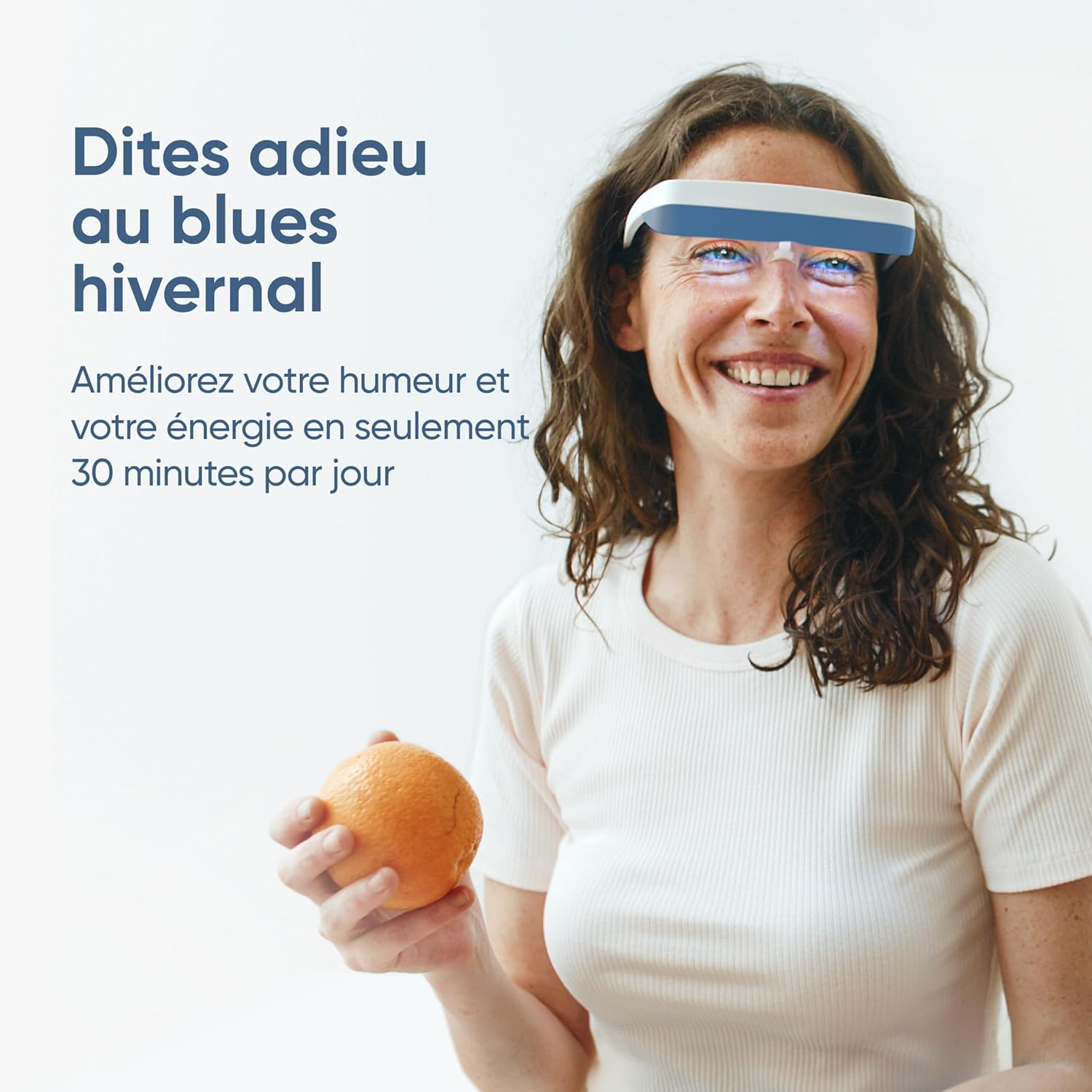 3 Lunettes de luminothérapie - Lampe de Luminothérapie Portable pour les Troubles du Sommeil et le Blues Hivernal - Déjà Plus de 300 000 Utilisateurs Satisfaits (Bleue)
