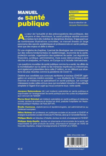 Manuel de santé publique: Connaissances, enjeux et défis