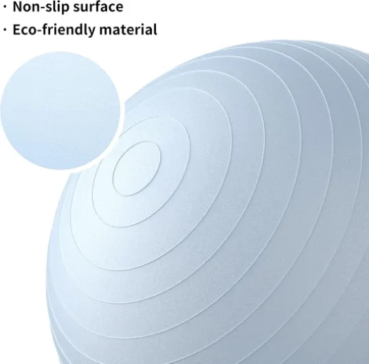 Balles d'exercices Fitness Très épais avec mouvements de Yoga, 55CM 65CM 75CM Swiss Ball, Ballon de Gym avec Pompe Rapide, Anti-éclatement et Anti-dérapant Yoga Ball 65cm -Bleu