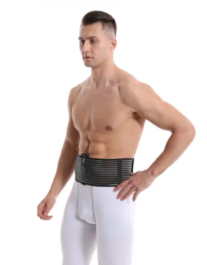 Ceinture pour hernie ombilicale - Ceinture abdominale pour hernie ombilicale avec coussinet de compression - Ceinture médicale avec soutien ombilical: soulage douleur - Capacité de thermorégulation(L/XL) L/XL (99 à 130cm zone ombilicale)
