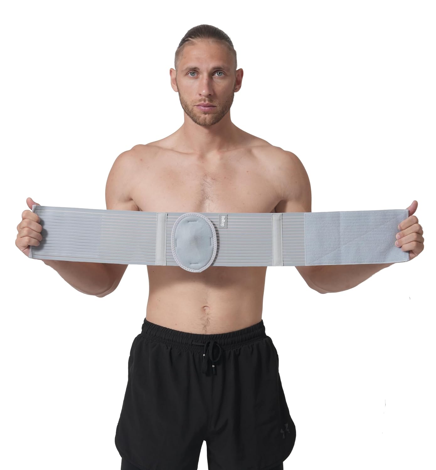 Ceinture pour hernie ombilicale - Ceinture abdominale pour hernie ombilicale avec coussinet de compression - Ceinture médicale avec soutien ombilical: soulage douleur - Capacité de thermorégulation(XXL) XXL (131 à 160 cm zone ombilicale)