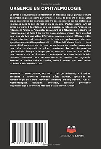 URGENCE EN OPHTALMOLOGIE: Manuel des soins oculaires urgents