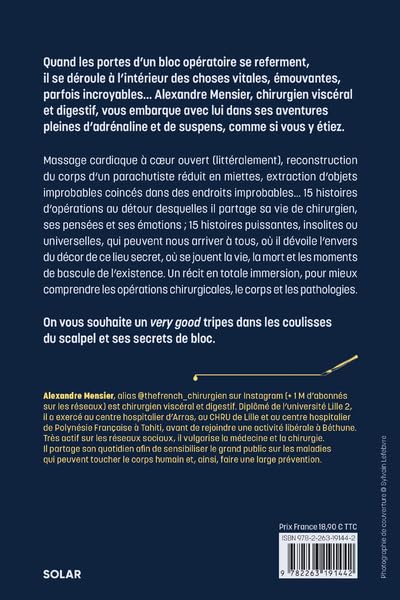 Secrets de bloc - Un chirurgien vous révèle 15 histoires incroyables d'opérations