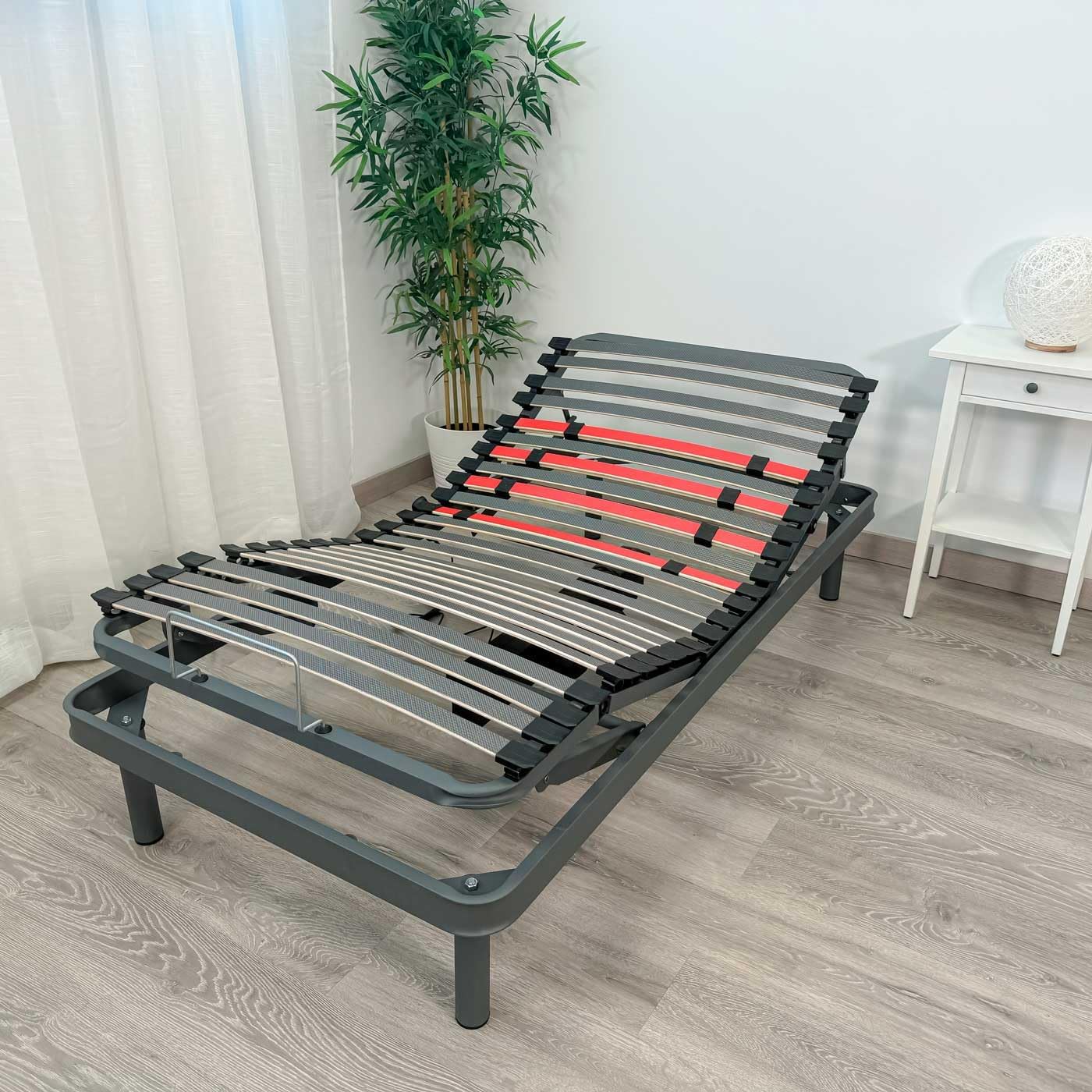 Lit électrique articulé Flexipro avec 5 Plans et Structure renforcée, Ergonomique, fiable et Silencieux, Moteur Allemand, 90 x 190 cm 90 x 190 cm Sans garde-corps