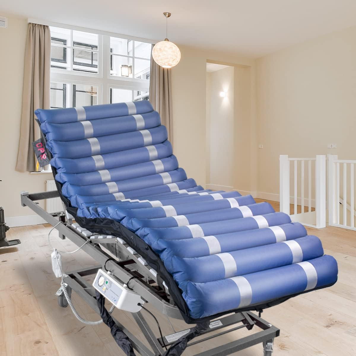 ® Pro, Matelas Anti-escarres, Compresseur Silencieux, 198x86x12, 8cm, Mobi 3, Alternatif, Télécommande et Alarme, Facile à Nettoyer, Cellule de Rechange, Jusqu'à 135 kg 198 x 86 x 12.8 cm