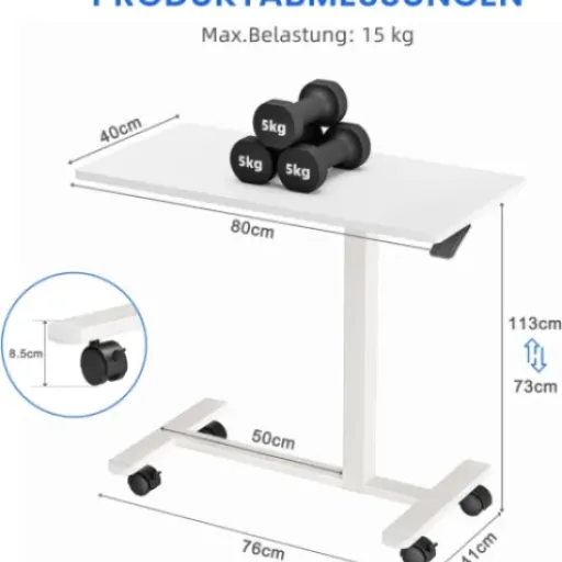 Test Dripex Table d'appoint à roulettes : la petite table qui simplifie vraiment le télétravail sur le canapé ou au lit