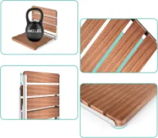 Test Heuffe Siège Douche Pliable Mural : du plastique moche au vrai banc en bois qui tient la route