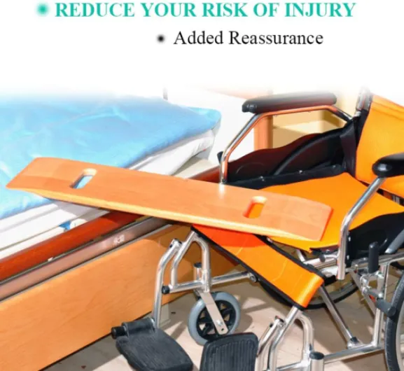 Planche de transfert en bois avec poignées, capacité de 226,8 kg, planche de transfert très résistante pour personnes âgées et handicapées, 30 x 8 x 0,7 cm