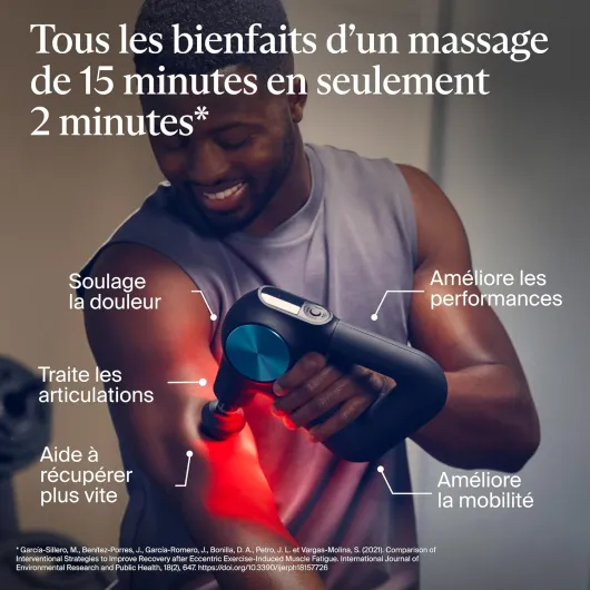 Pro Pistolet de massage portable avec technologie Quietforce et routines préchargées Bluetooth pour soulager la douleur (Pro Plus: Noir)