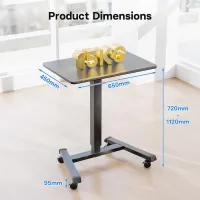 Test BONTEC Bureau Mobile Réglable : le petit poste de travail qui fait le job sans prendre toute la place