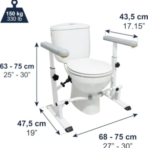 Test KMINA Cadre Toilette : la structure de sécurité qui stabilise vraiment les passages aux WC