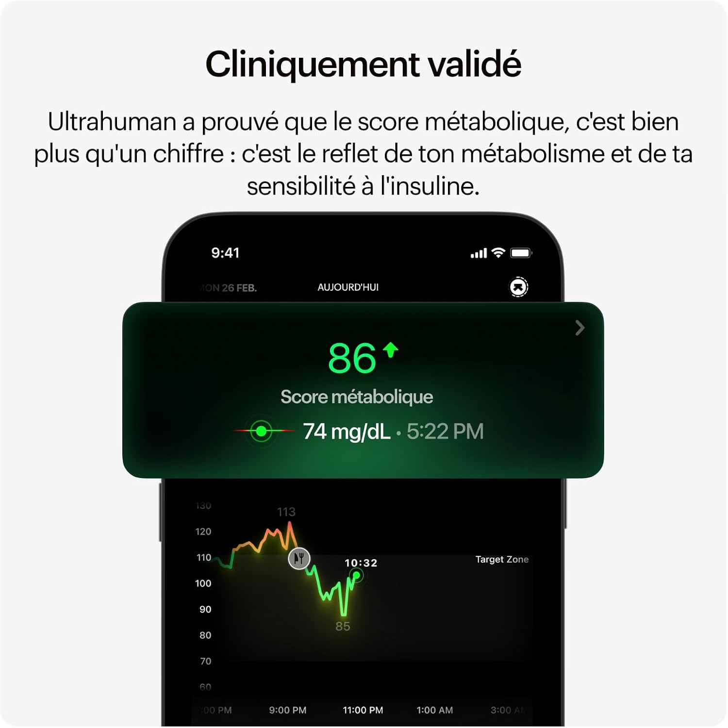 M1 - Surveillance intelligente de la glycémie via application - optimiser votre alimentation - Surveillance continue de la glycémie, capteurs CGM Freestyle Libre 2 Plus avancés (4 capteurs) M1-4