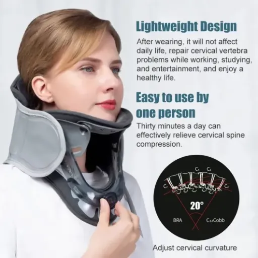 Test Dispositif de Traction du Cou Cervical HEYOUTH : le collier gonflable qui soulage… si on est patient