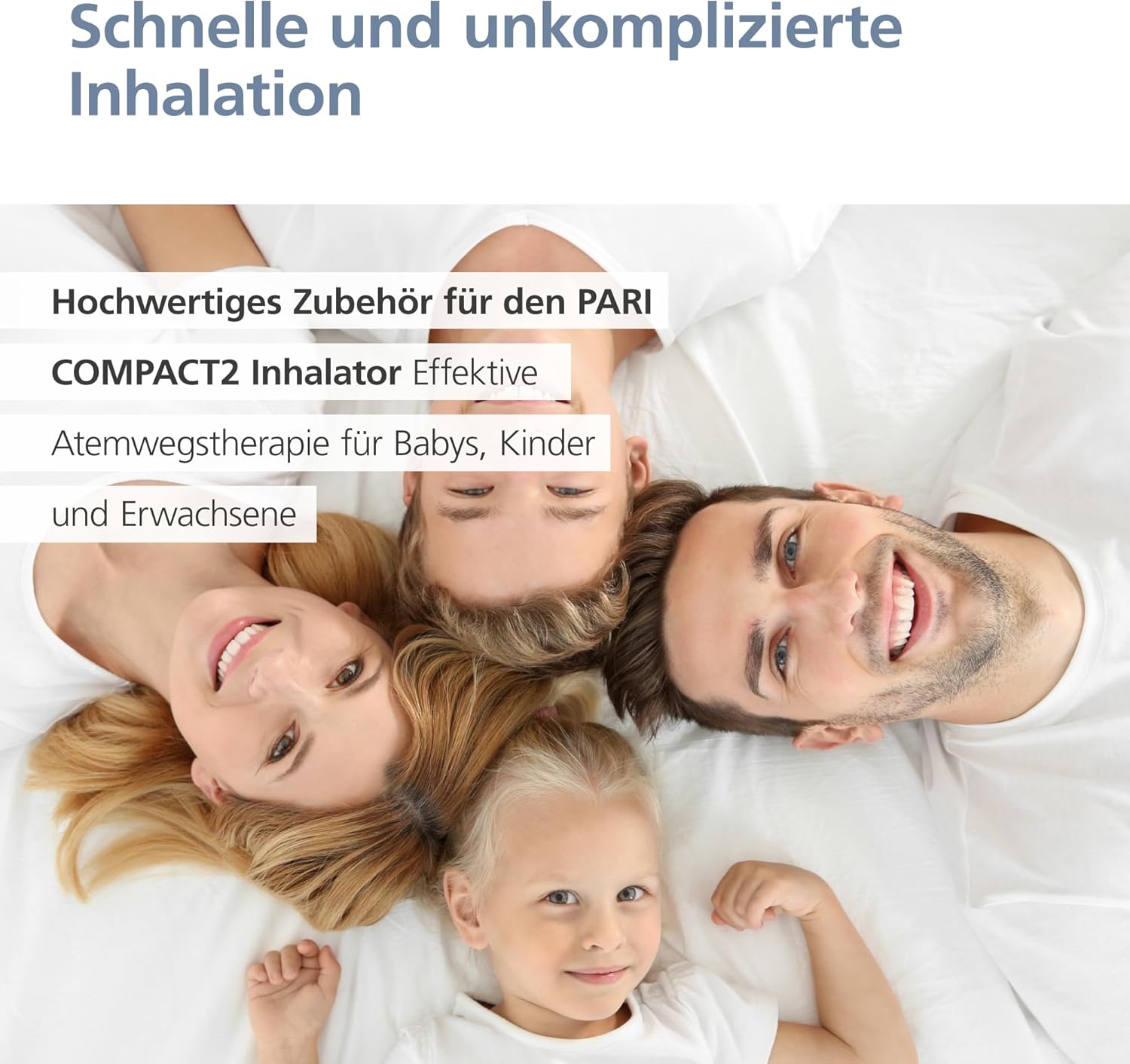 PARI COMPACT2 Year Pack - Kit de remplacement pour votre inhalateur - Nébuliseur PARI LC SPRINT, filtre type 152, embout buccal universel, tuyau de raccordement
