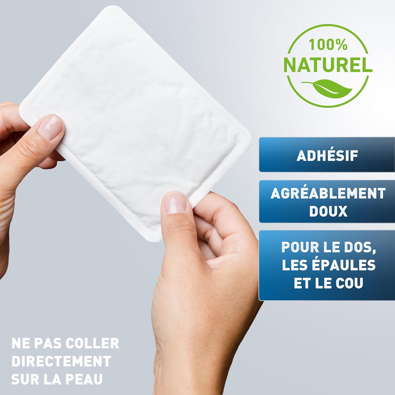 Chauffe-Corps - 10, 20 ou 40 pièces - Extra Chaud - adhésif - Patch Auto-Chauffant Dos - 12 Heures de Chaleur agréable et constante - Chaleur immédiate - purement Naturel
