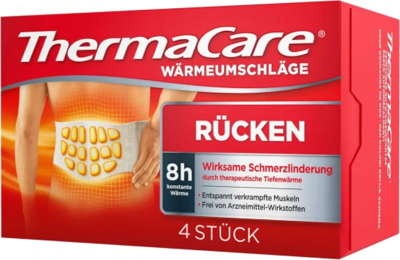ThermaCare Angelini Pharma Deutschland Lot de 4 patchs chauffants pour bas du dos et des hanches