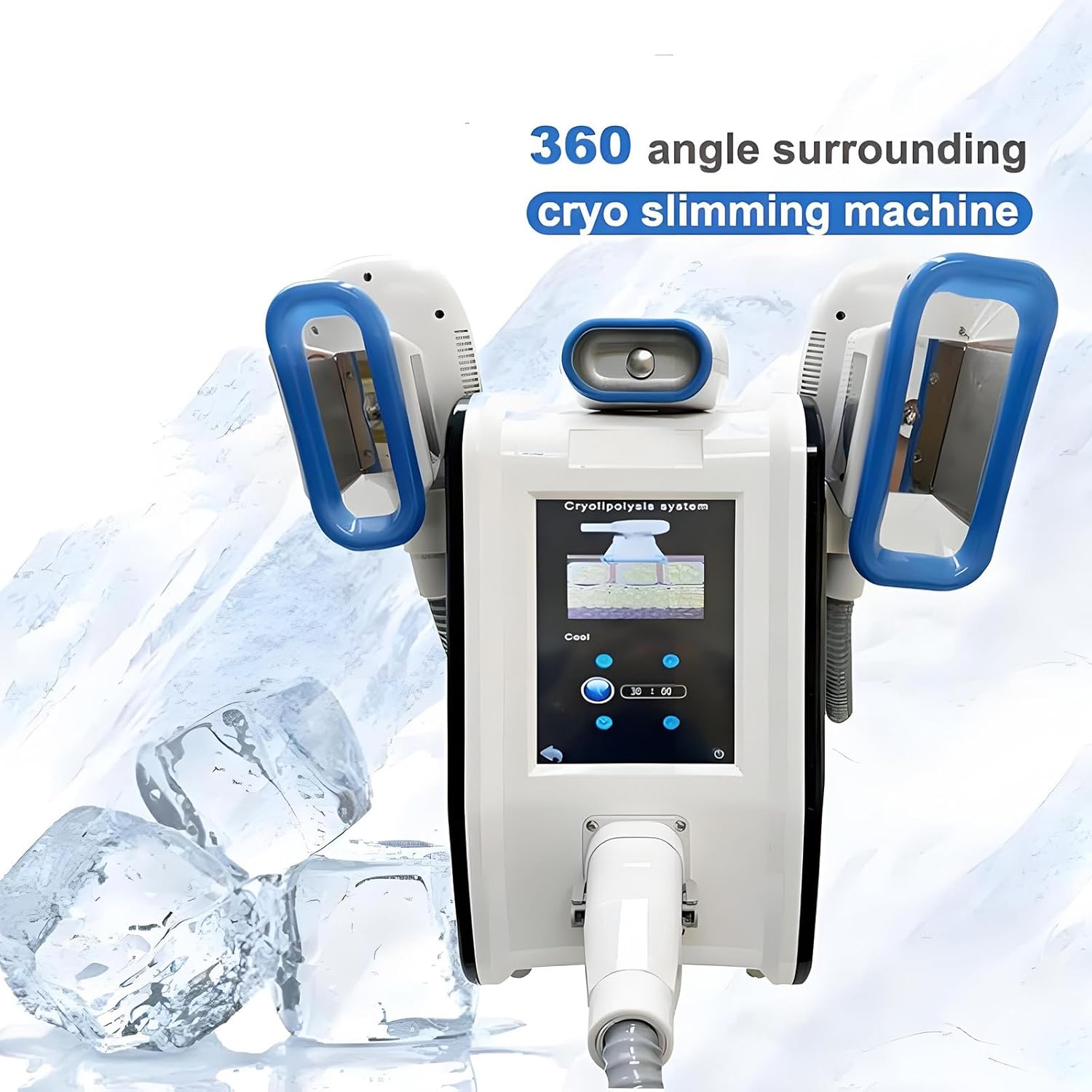 Cryolipolyse Instrument De Lipolyse Machine, Appareil de modelage par cryolipolyse, Appareil de Massage Anti-Cellulite pour la Perte de Poids, Bras, Taille, Cuisses et Hanches