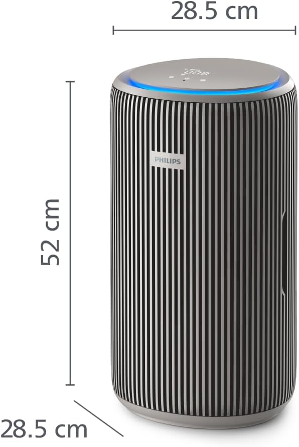 PureProtect Purificateur d'air intelligent Série 3200 - Filtre HEPA et filtre à charbon actif, CADR 500 m³/h pour un espace de 130 m², ultra-silencieux et économe en énergie (AC3210/12) Jusqu'à 130 m² Beige Soie