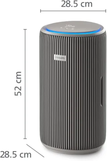 PureProtect Purificateur d'air intelligent Série 3200 - Filtre HEPA et filtre à charbon actif, CADR 500 m³/h pour un espace de 130 m², ultra-silencieux et économe en énergie (AC3210/12) Jusqu'à 130 m² Beige Soie