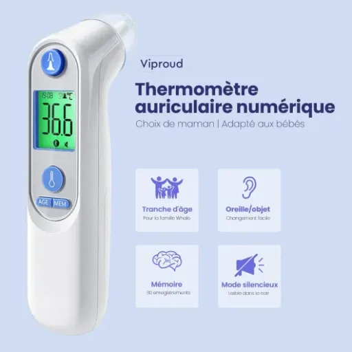 Test Viproud Thermomètre Auriculaire : un modèle pas cher qui fait le job pour la famille