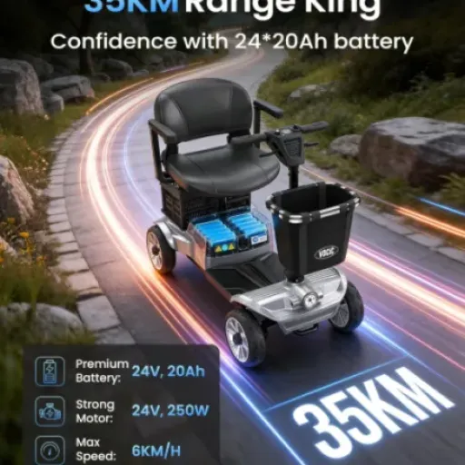 Test VOCIC D35 : le scooter de mobilité pliable pensé pour les courses et les petits trajets